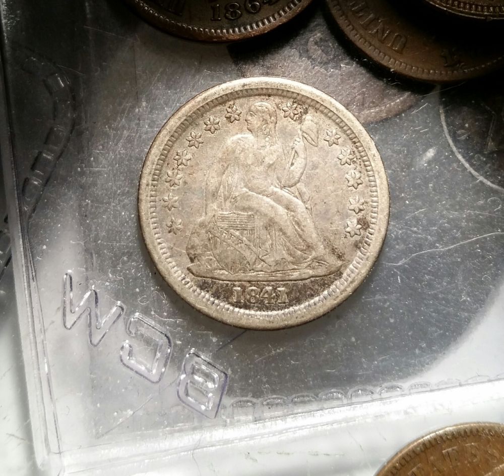 1841-O-Dime-For-Grading