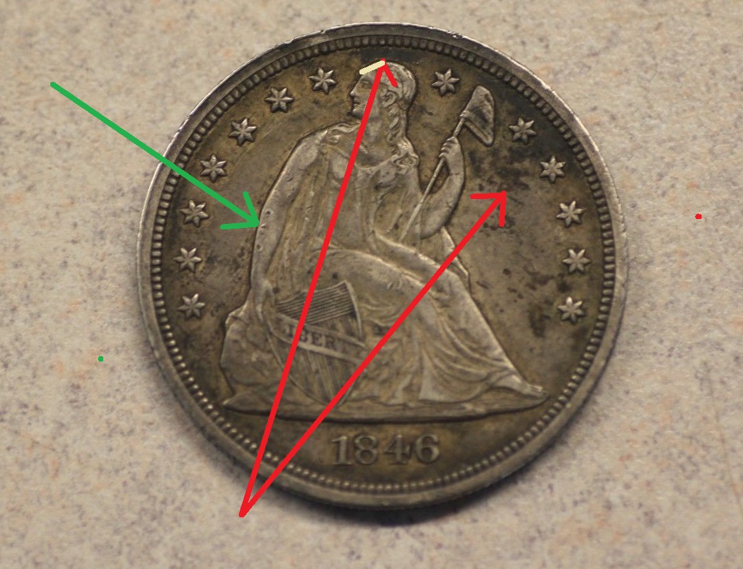 1846-Seated-Dollar-For-Grading.-My-Impulse-Buy-: