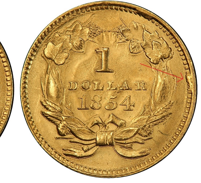 1854-Indian-Princess-Small-Head-Gold-Dollar---Grading-And-Value?
