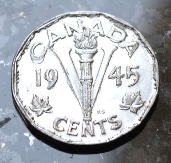 1945-Canadian-5-Cent-Piece-With-Flaws