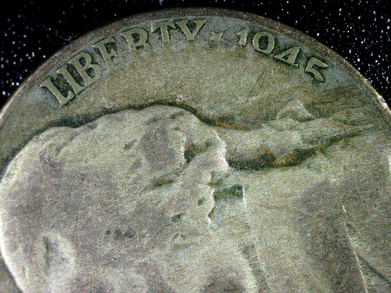 1945-P-Jefferson-Nickel-Missing-Lower-Half-Of-Date.--Mint-Error,-Or-Post-Mint-Damage?