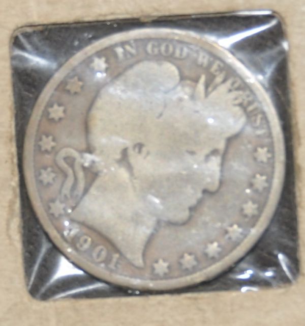 Group-Of-Coins---Seated-Quarter,-Morgan,-Barbers