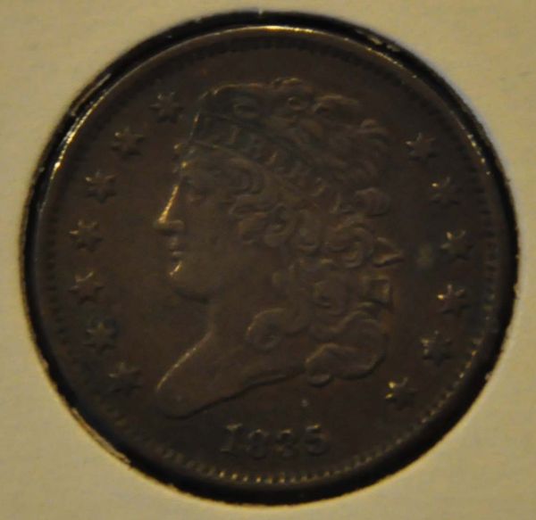 1835-Half-Cent