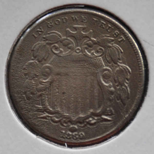 1869-Shield-Nickel---Damaged-Or-Mint-Error