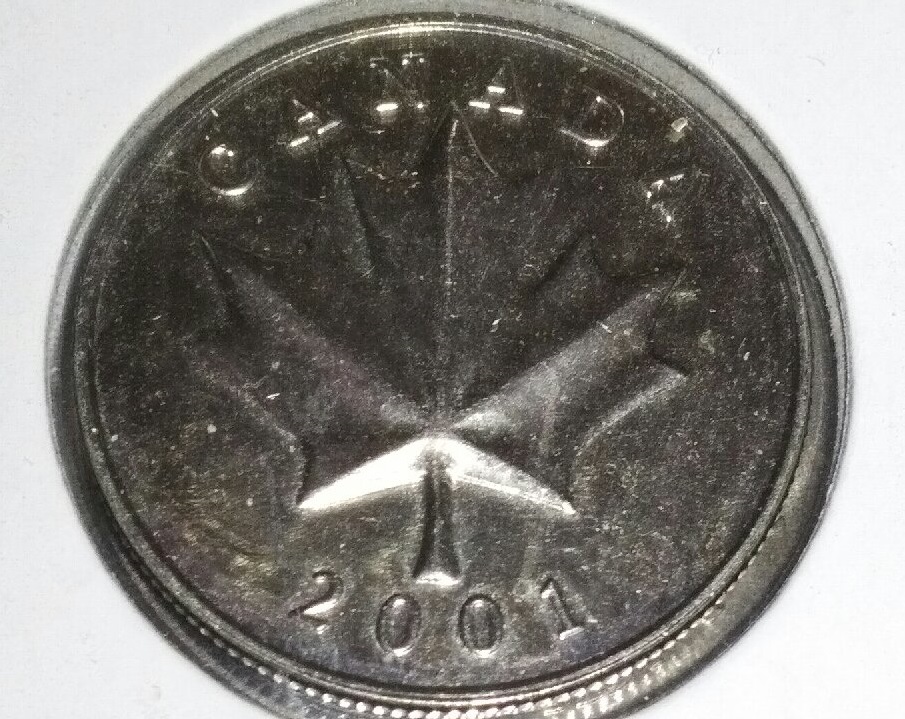 2001-Canada-Maple-Leaf-Medallion---Various-States-Of-Coating