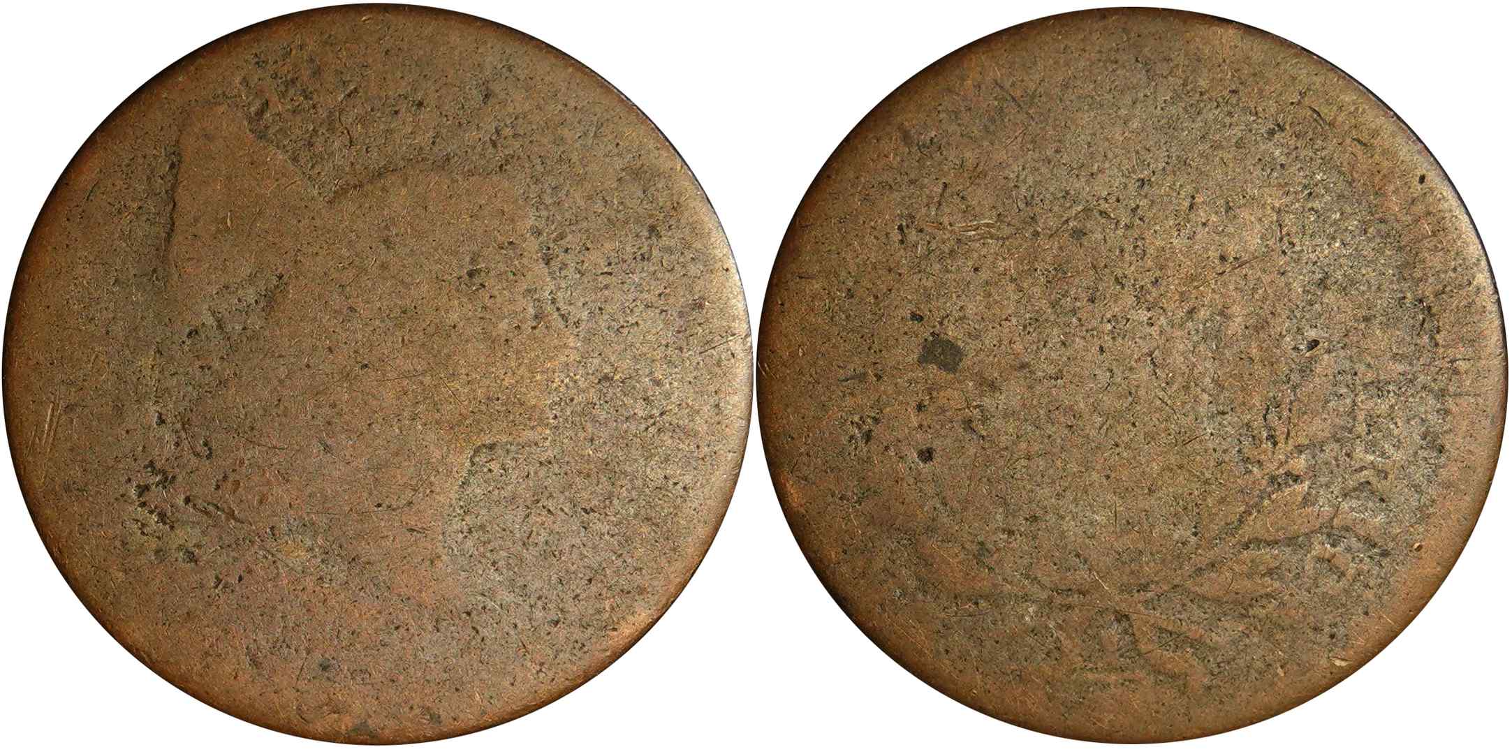 1795-Liberty-Cap-Half-Cent-/-C-6A-No-Pole?