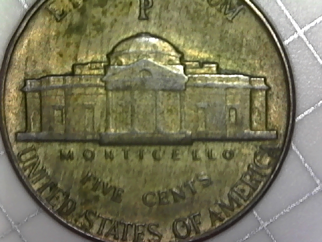 1944-P-Nickel-With-Odd-Tone-On-Reverse