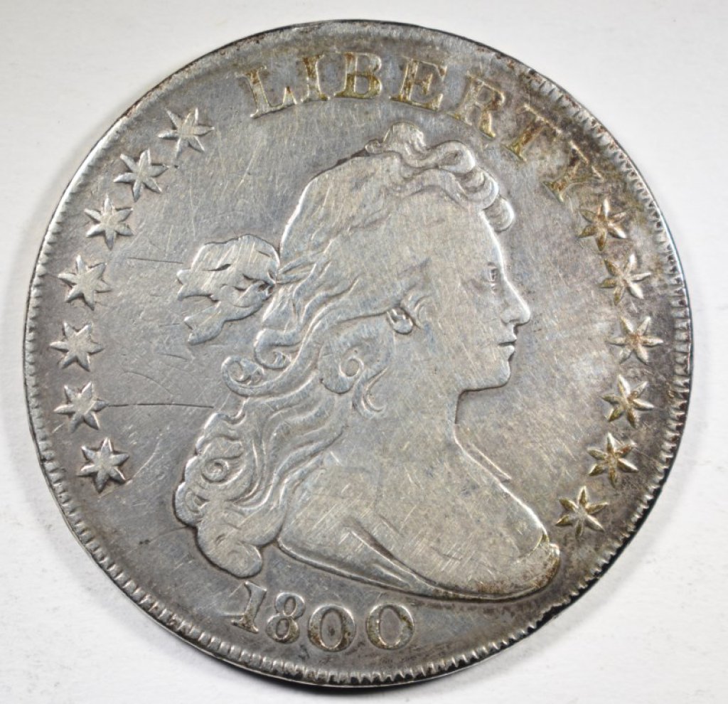 1800-Draped-Bust-Dollar---Grade-And-Value