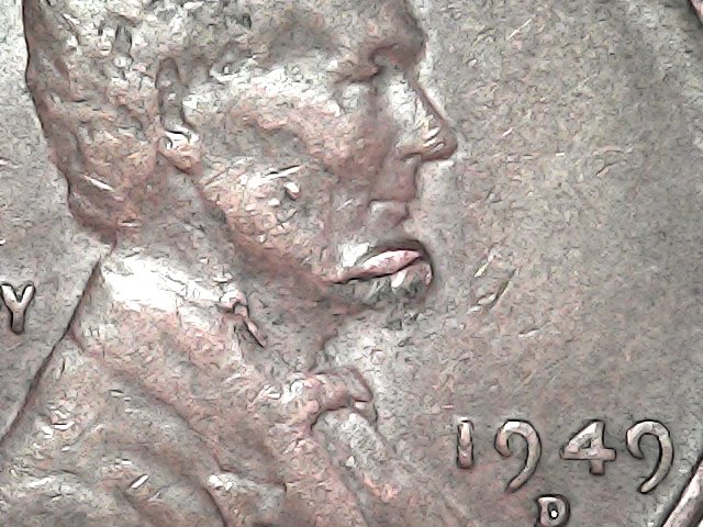 1949-D-Lincoln-Penny-Chip,-Beard,-Collar,-Some-Of-Everything.
