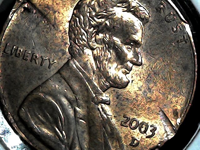 2003-D-Lincoln-Penny-Weird-Cud