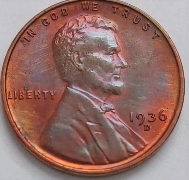 1936-D-Lincoln-Cent-Penny-For-Grading---Luster