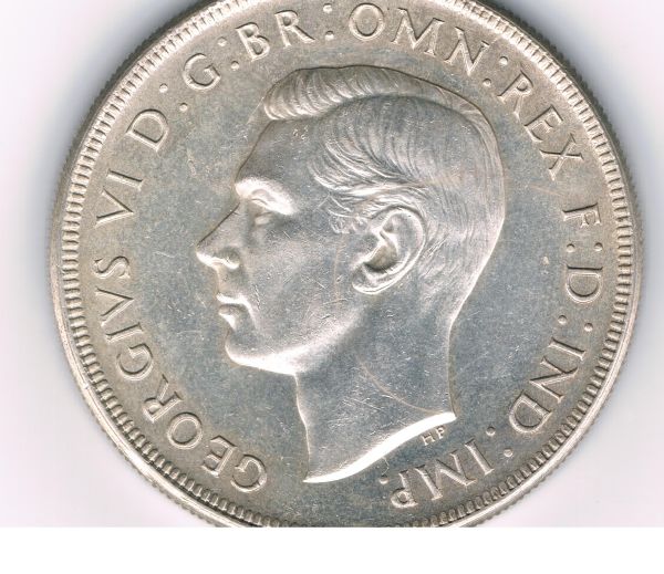 1937-Crown---Circular-Die-Flaw-On-Obv