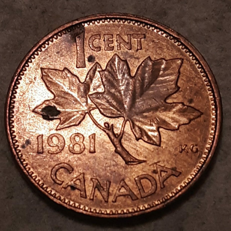 1981-Maple-Leaf-Cent-Is-This-Normal-For-This-Cent?-And-What-Is-On-The-Maple-Leaf?