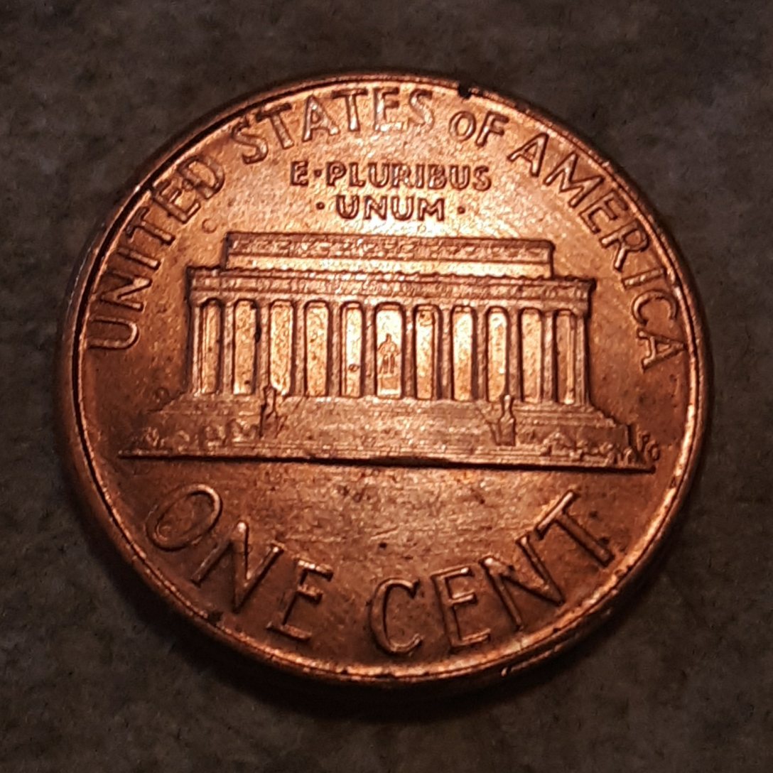 1987-Lincoln-Memorial-Cent-DDR?-Ceiling-Of-Memorial