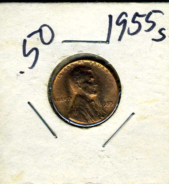 1908-Penny;-1955-S