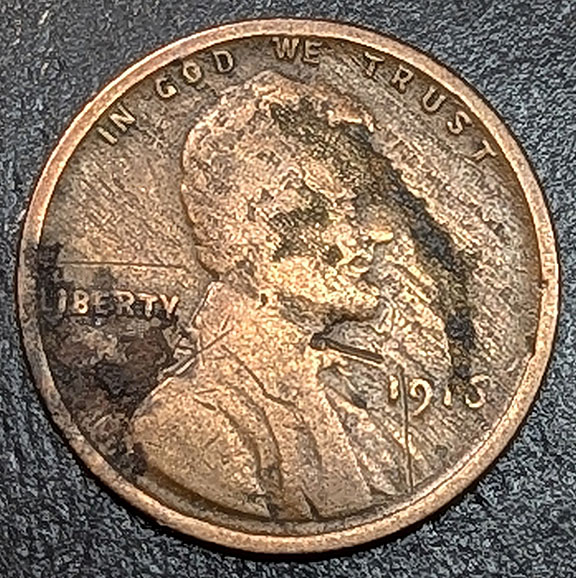 1916-Circulated-Lincoln-Cent.--Struck-Through-Retained-Grease?--Last-Find-For-The-Day.