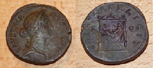 Faustina-Augusta-Sestertius
