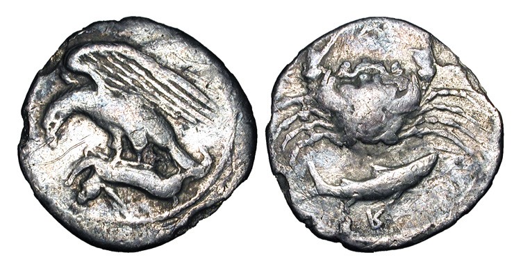 Ancient-Coin-W/-Birds-And-Fishes-Only-Id-Needed