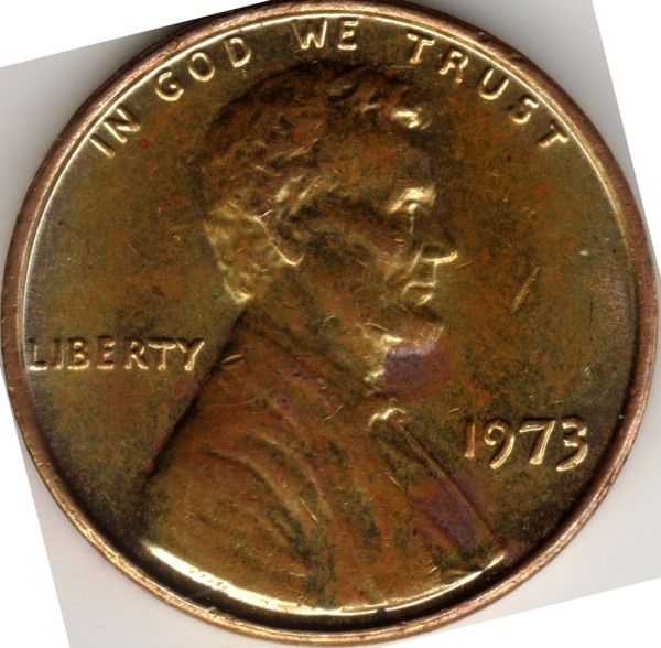Cent-That-Looks-Plated-Received-In-Change-Yesterday