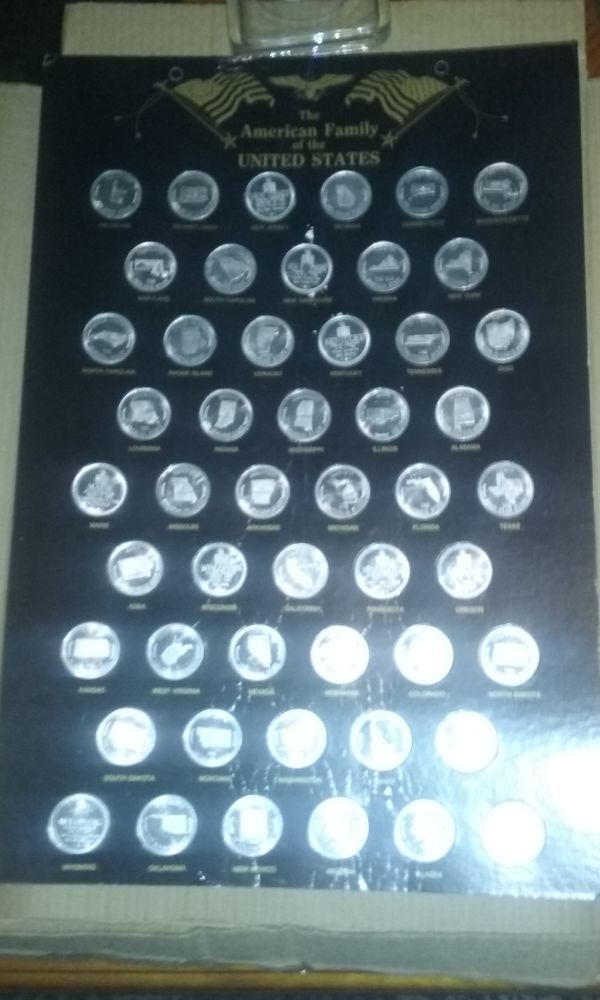 1986-T.v-Guide,-Collectors-Board-And-50-Coin-Set