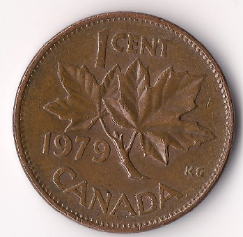 1979-Canadian-Penny-With-What-Appears-Like-Hidden-Features