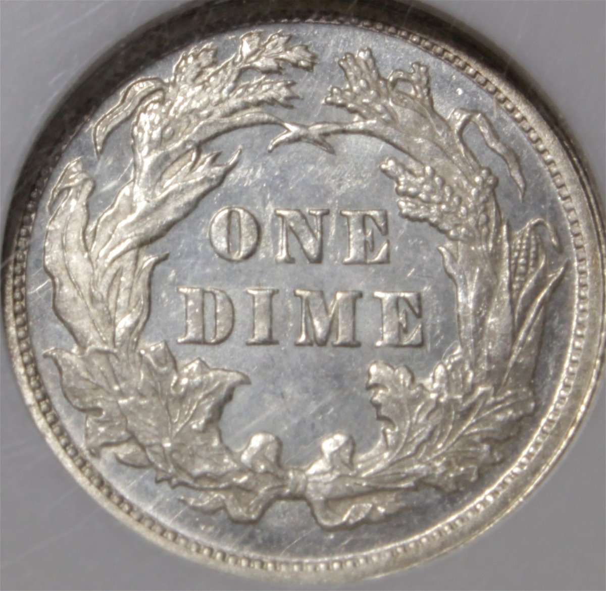 1877-Seated-Liberty-Dime,-Graded-MS-66-By-NGC