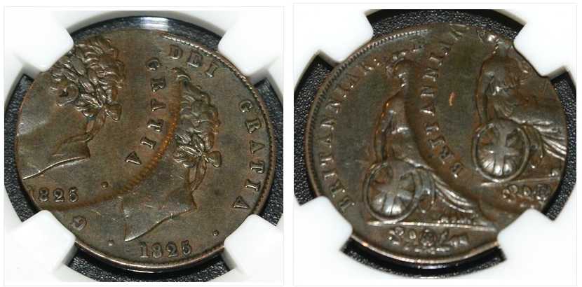 A-Doublestruck-English-1825-Halfpenny