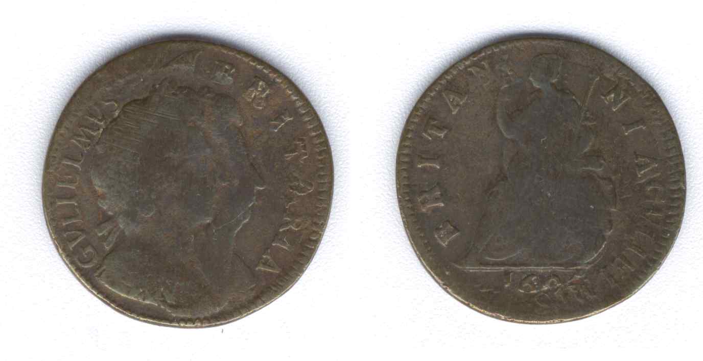 Some-William-&-Mary-1694-Farthing-Mis-Strikes