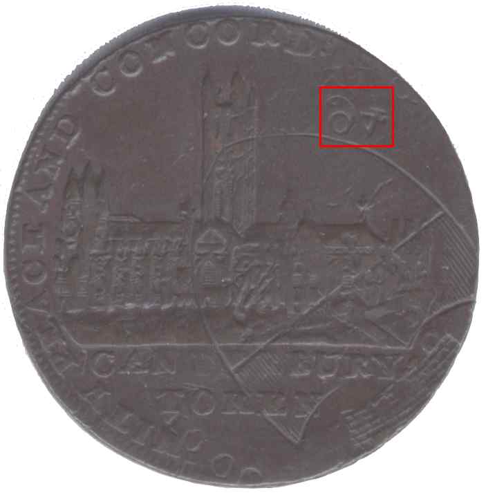A-1794-Canterbury-Token-W-2-Dates-And-3-Shields