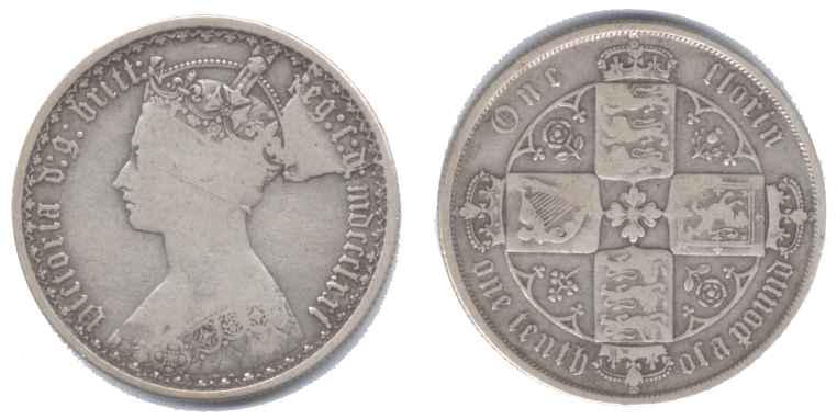 An-1871-Gothic-Florin-With-Large-Die-Break