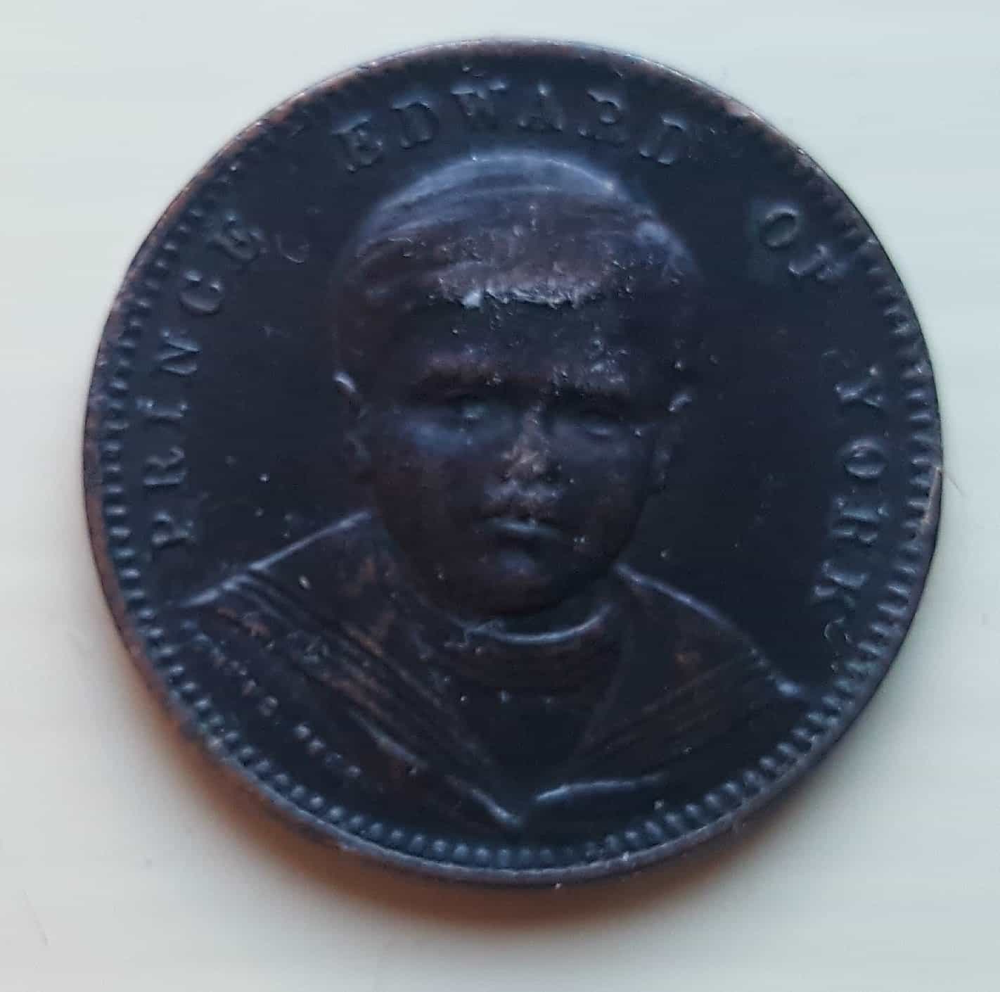 Prince-Edward-Of-York-Id:-Early-20th-Century-Card-Counter-Token