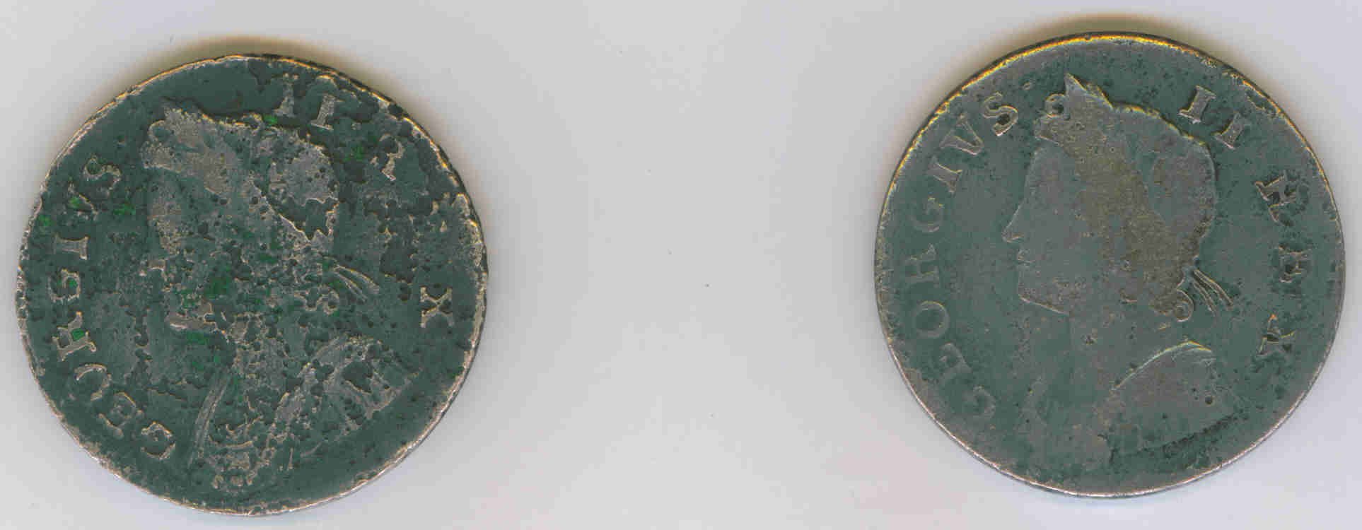 British-Coins-|-George-II-Halfpennies