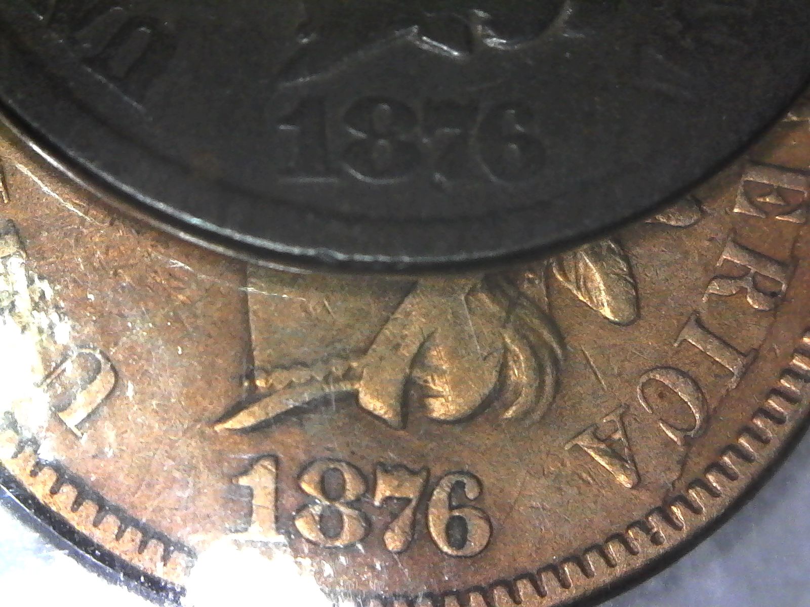 1876-Indian-Cent-With-Crooked-'A'