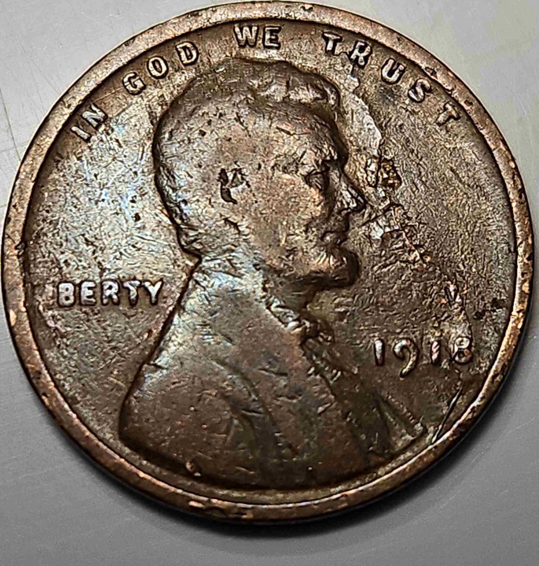 1918-Lincoln-Wheat-Lamination-Error