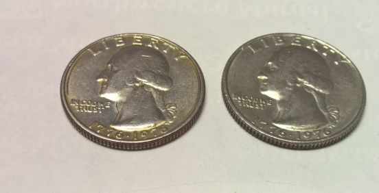 Bicentennial-Newbie--Goldish-Colored-Back-Of-Quarter