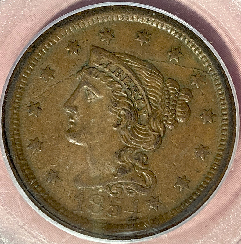 1854-Braided-Hair-Cent---Seller's-Pics---Slabbed---Thoughts?