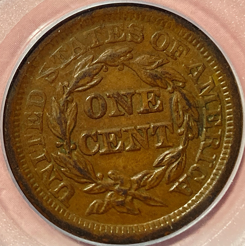 1854-Braided-Hair-Cent---Seller's-Pics---Slabbed---Thoughts?