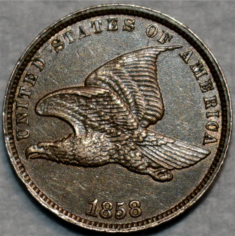1858-Flying-Eagle-Cent-For-Evaluation-And-Comments