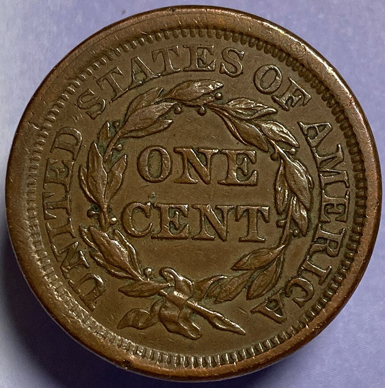 1855-Braided-Hair-Large-Cent---Grading-And-Comments
