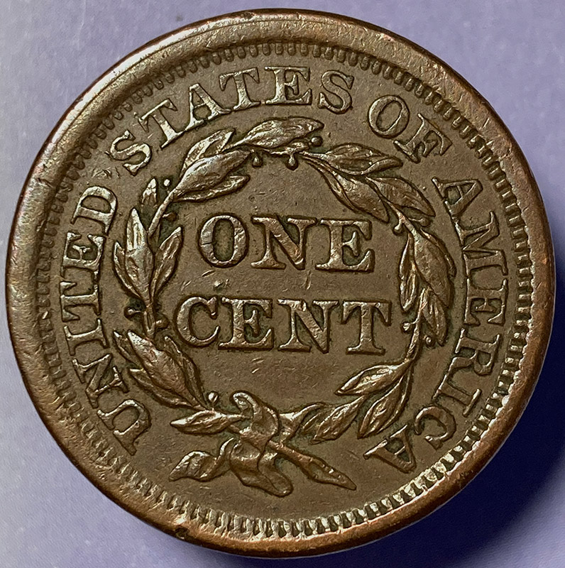 1855-Braided-Hair-Large-Cent---Grading-And-Comments
