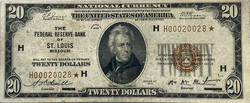 1929-$20-Note-With-Fairly-Low-Serial-#---Thoughts?