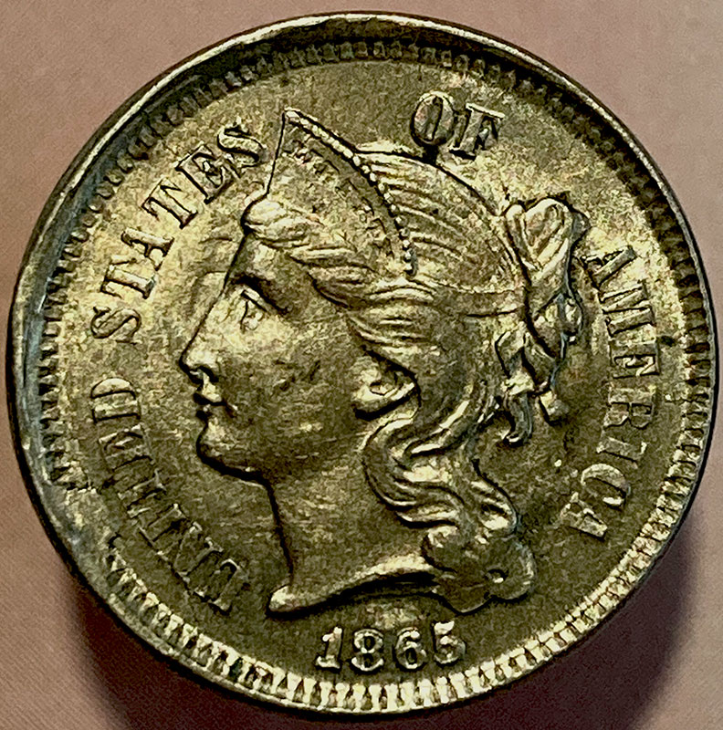 1865-3-Cent-For-Grade-And-Evaluation