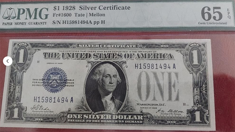 1928-$1-Silver-Cert-Funnyback---Been-Looking-For-One