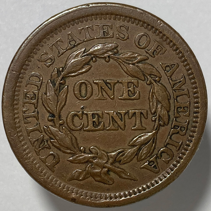 1855-Braided-Hair-Large-Cent---Grading-And-Comments