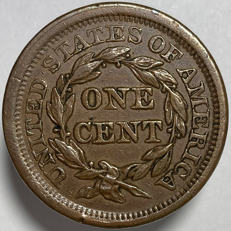 1855-Braided-Hair-Large-Cent---Grading-And-Comments