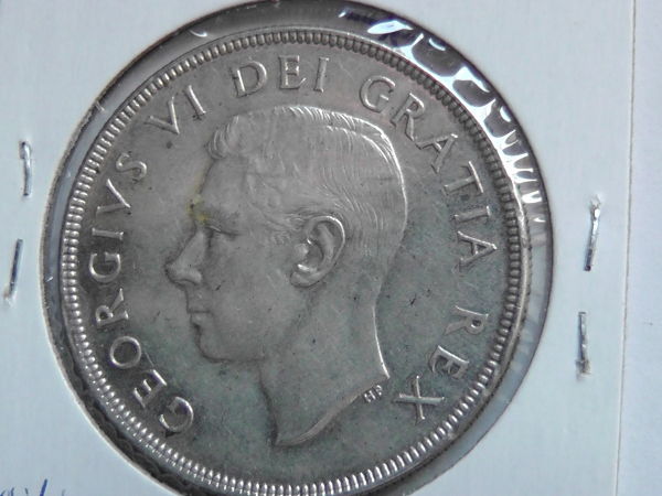 Canada-1950-Silver-Dollar--No-Tree