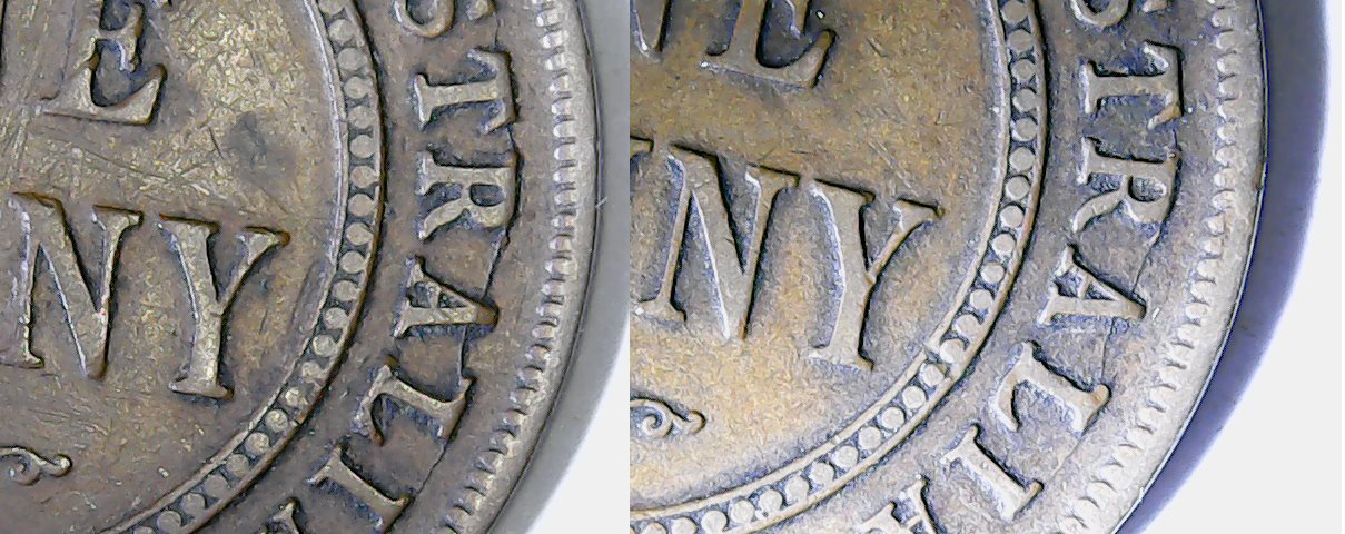 2-X-1924-Pennies--With-2-Identical-Die-Cracks.-Twins?