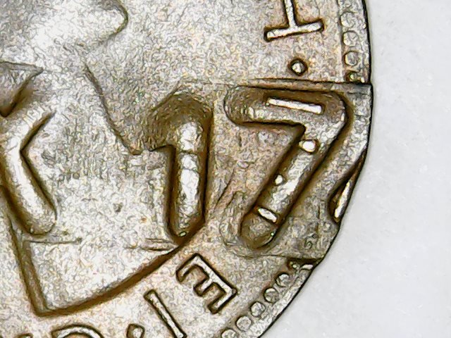 1953-Halfpenny-With-Ex-17-Stamp---Very-Curious