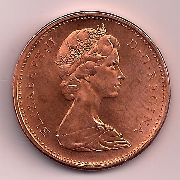 1965-Canadian-Cent-Pointed-5-Small-Beads