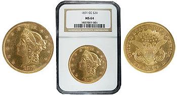 Click to See if There's a Larger Image! $414,000-For-Rare-Carson-City-$20-Gold-Piece